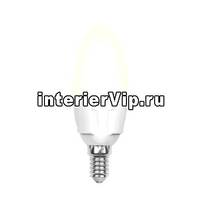 Лампа светодиодная (10214) E14 6W 3000K матовая LED-C37-6W/WW/E14/FR/O