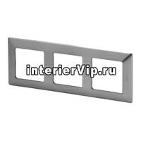 Рамка 3-постовая Legrand Valena Life Сталь 754153